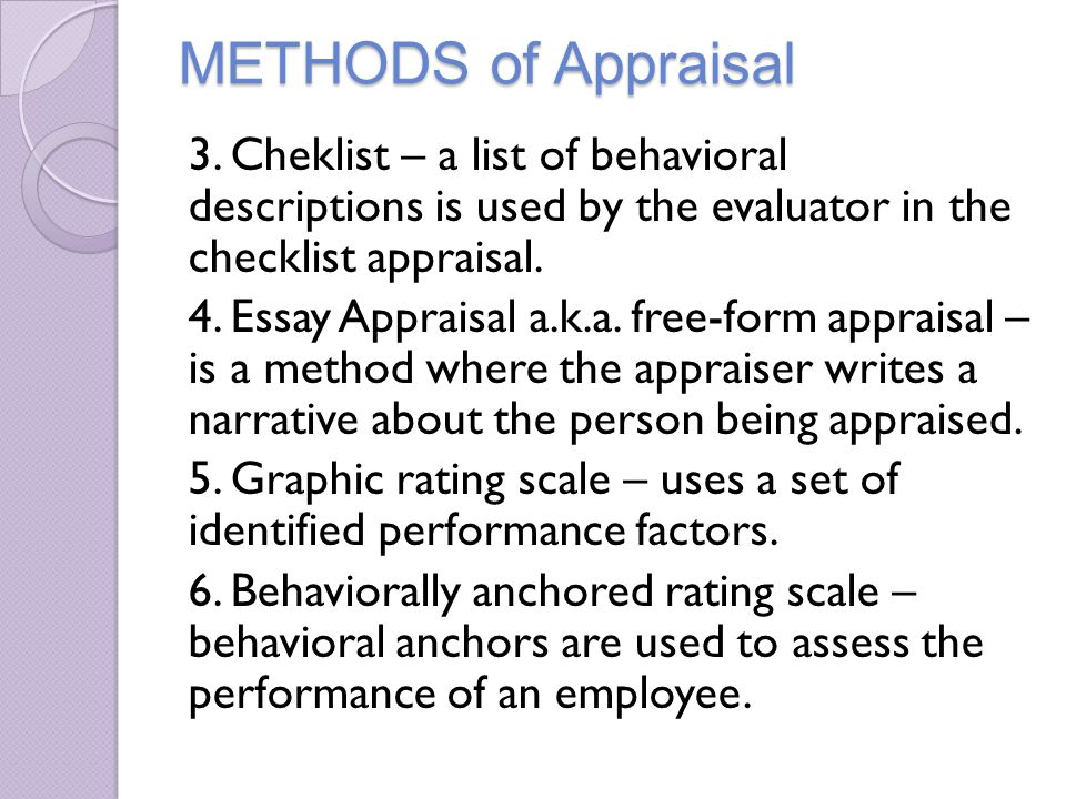 Performance Appraisal Tips Help Page
